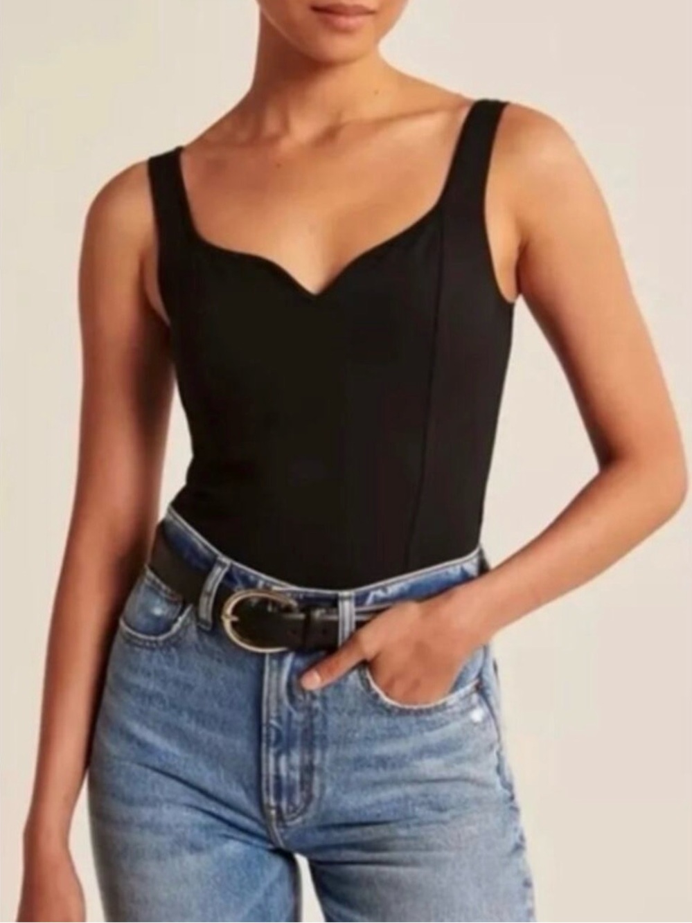 A&F Sweetheart Bodysuit